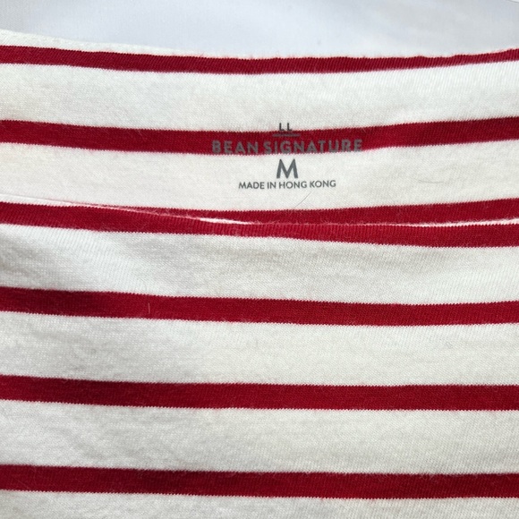 LL Bean Signature Soft Cotton Modal Blend 3/4 Sleeves Boatneck Tee - Picture 6 of 6